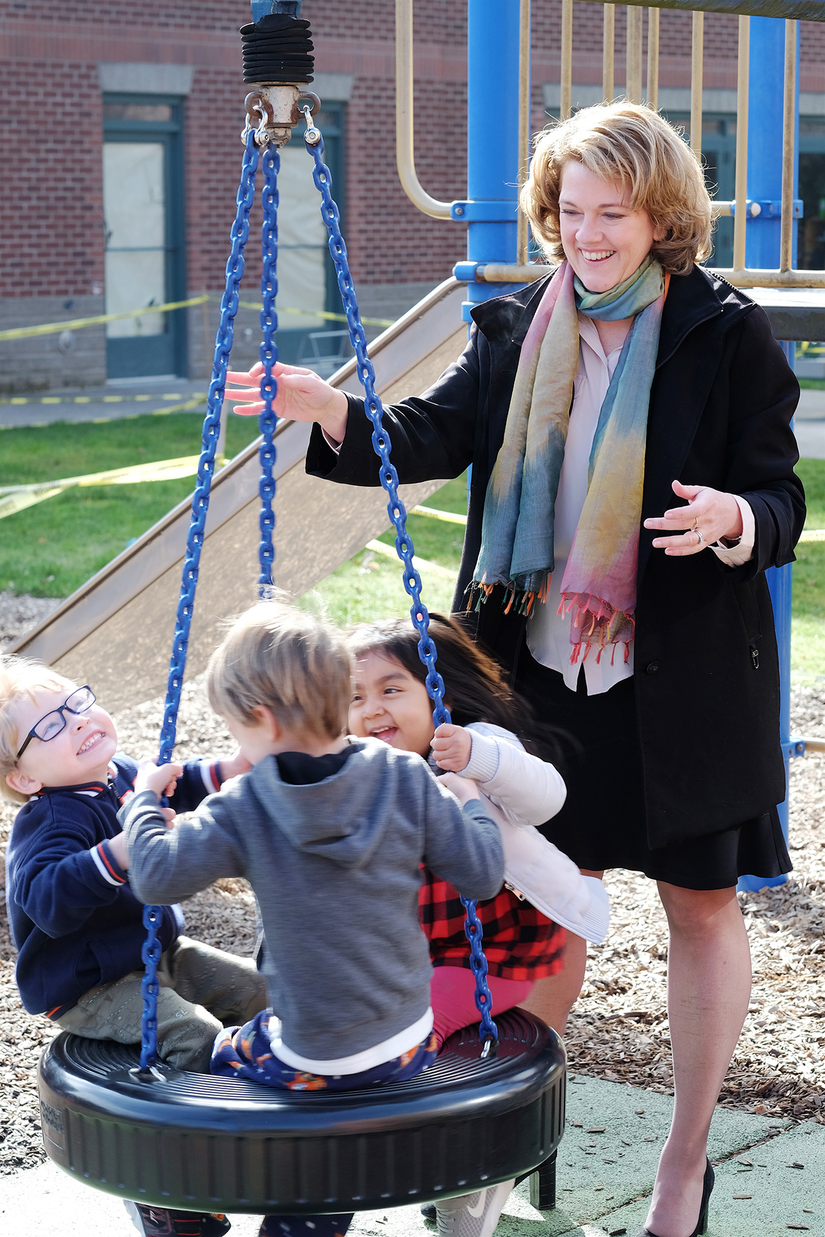 Dr. Megan McClelland hits the playground
