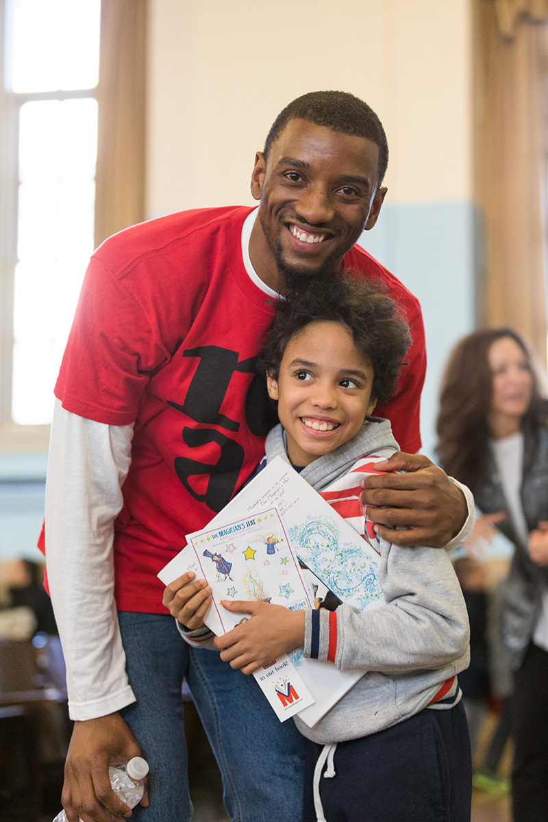 Malcolm Mitchell promotes the importance of reading